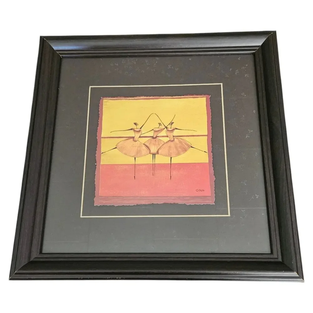 ONA Ballerina Ballerines Ensemble Framed Art Print Black Frame 2004